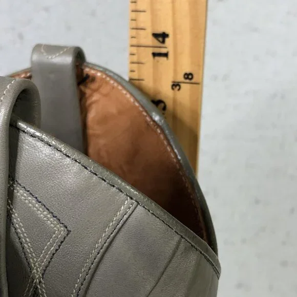 Dan Post Boots Womens Size 6.5C Gray Leather Western Pointed Toe Spain 4117 - Picture 9 of 16